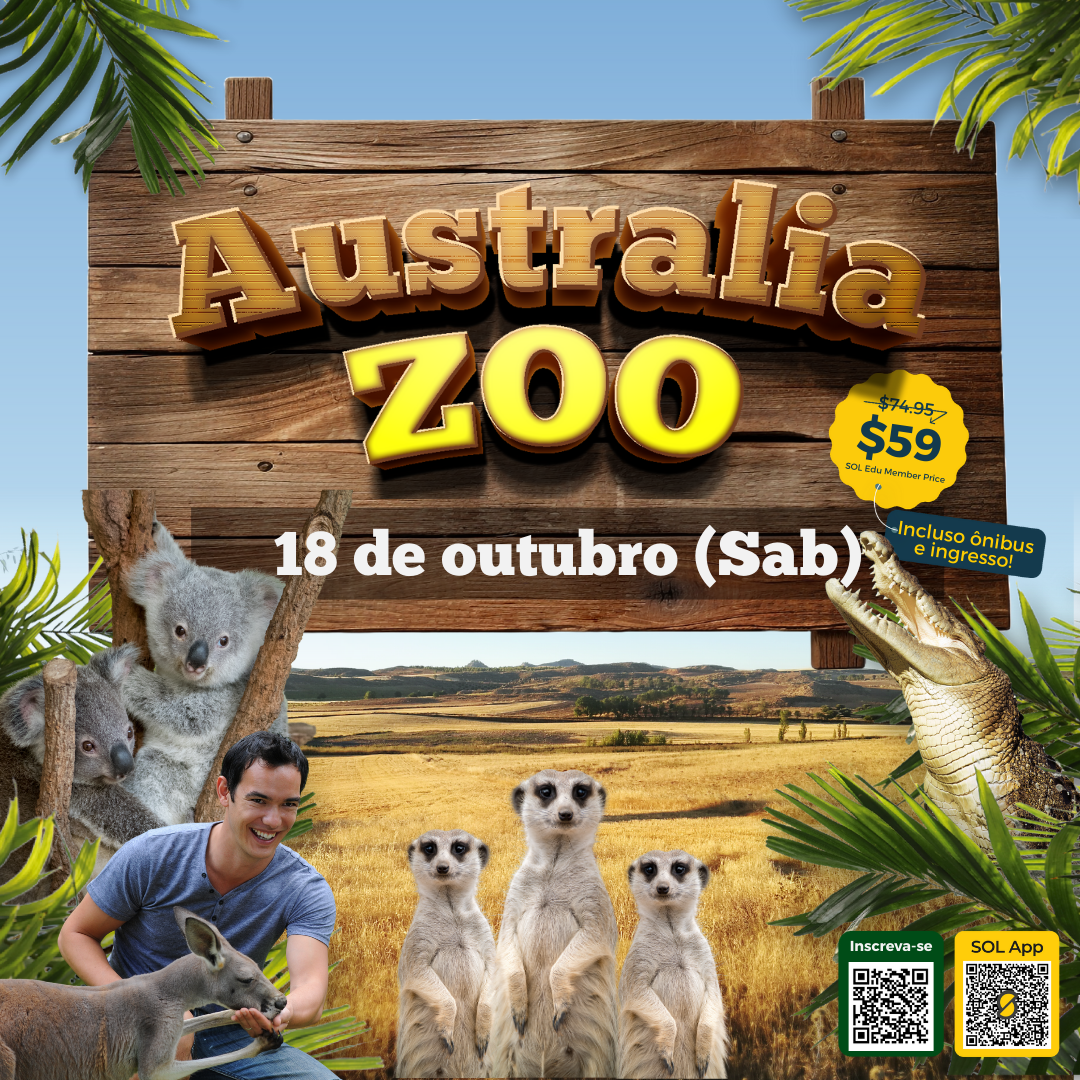 Passeio Australia Zoo – 18 de outubro