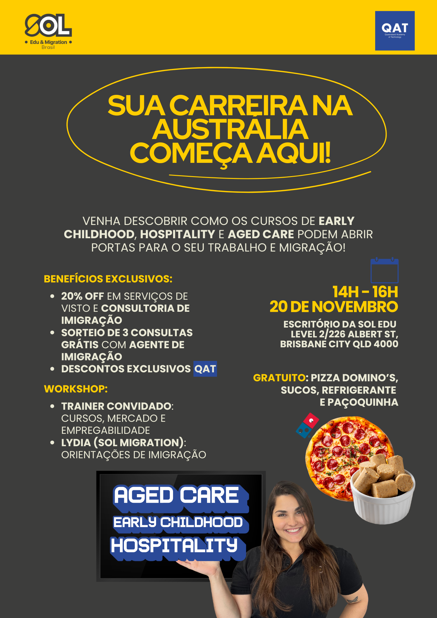 Sol Edu + QAT: O Primeiro Passo para Sua Vida na Austrália