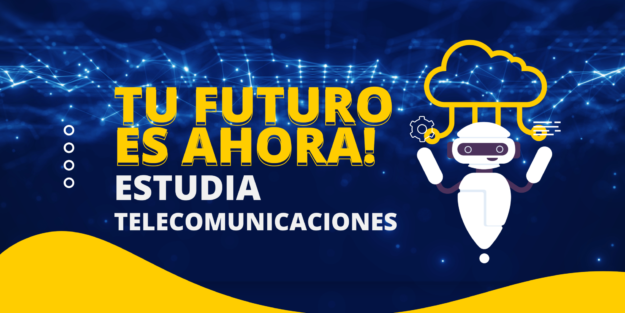 Blue and White Futuristic AI Technology Banner