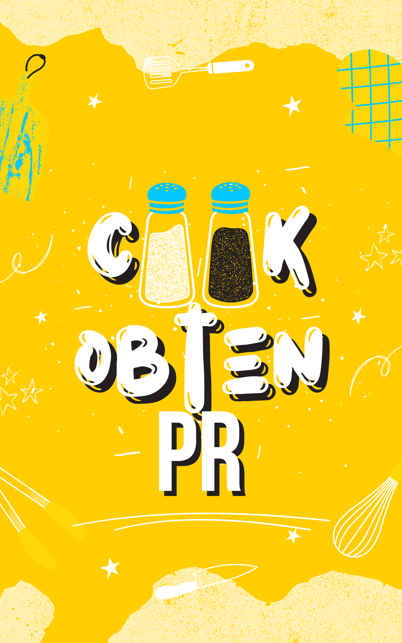 Magenta and Yellow Playful Creative Cook Book Cover (1)