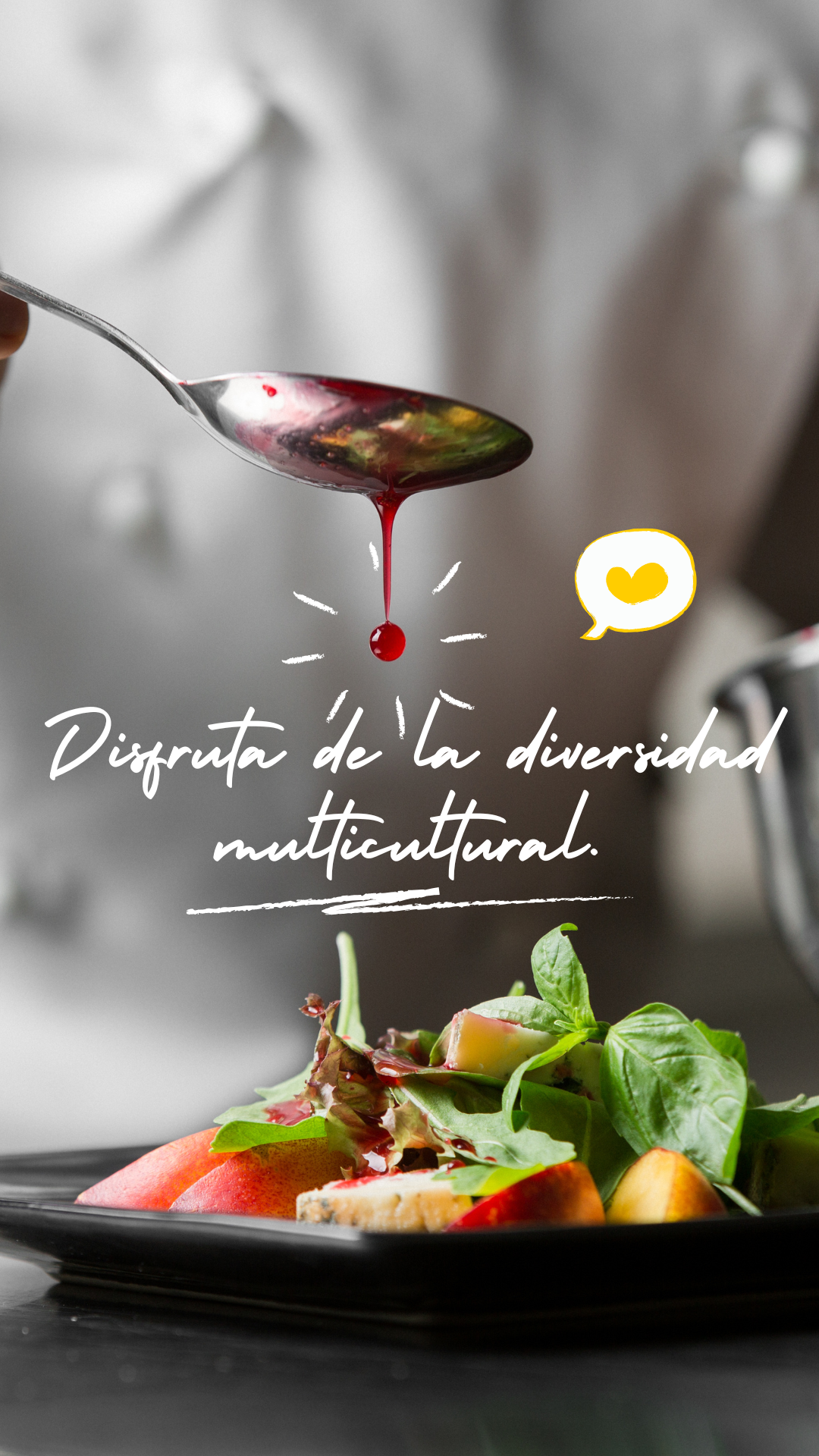 Playful White Restaurant Slogan With Chef Cooking Instagram Story