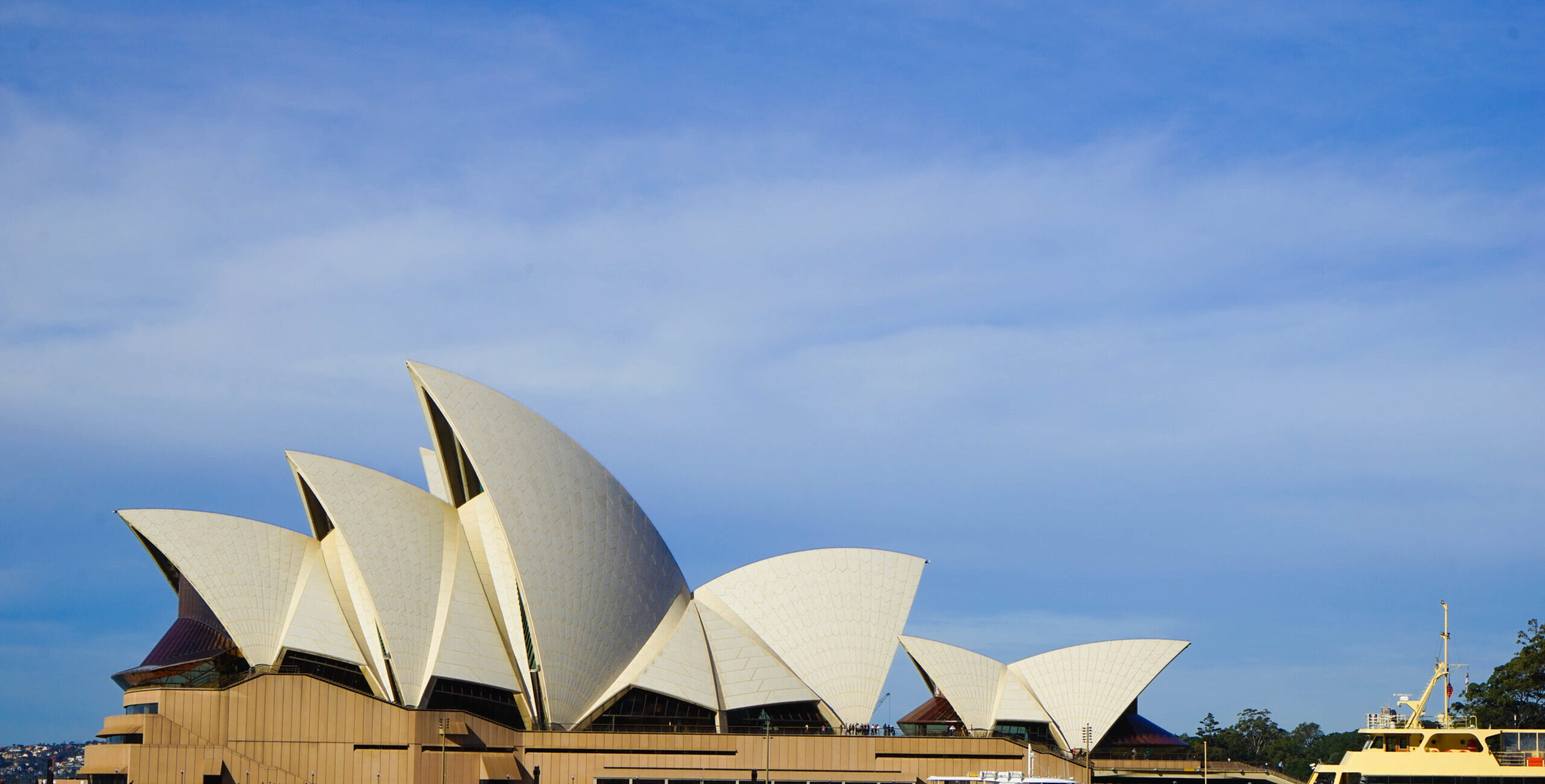 Breathtaking shot of Sydney Opera House in Australia A breathtaking shot of Sydney Opera House in Australia