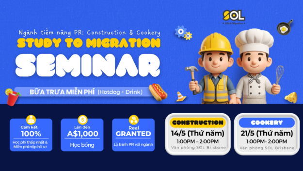 Khoá nghề về xây dựng và nấu ăn