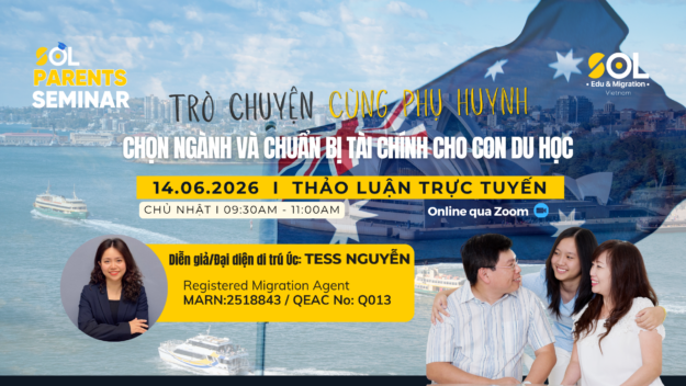 Hội thảo du học Úc dành cho phụ huynh, chọn ngành và chuẩn bị tài chính cho con du học